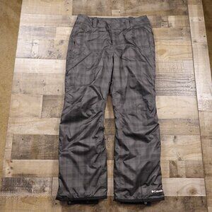 Columbia‎ High Volt Omni-Heat Omni-Tech Snow Pants Women's Size XL Gray Plaid